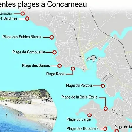 Vue Mer, Et Centre A Pied * Concarneau